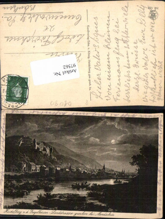 97562, Heidelberg vd Ziegelhäuser Landstrasse Mondschein