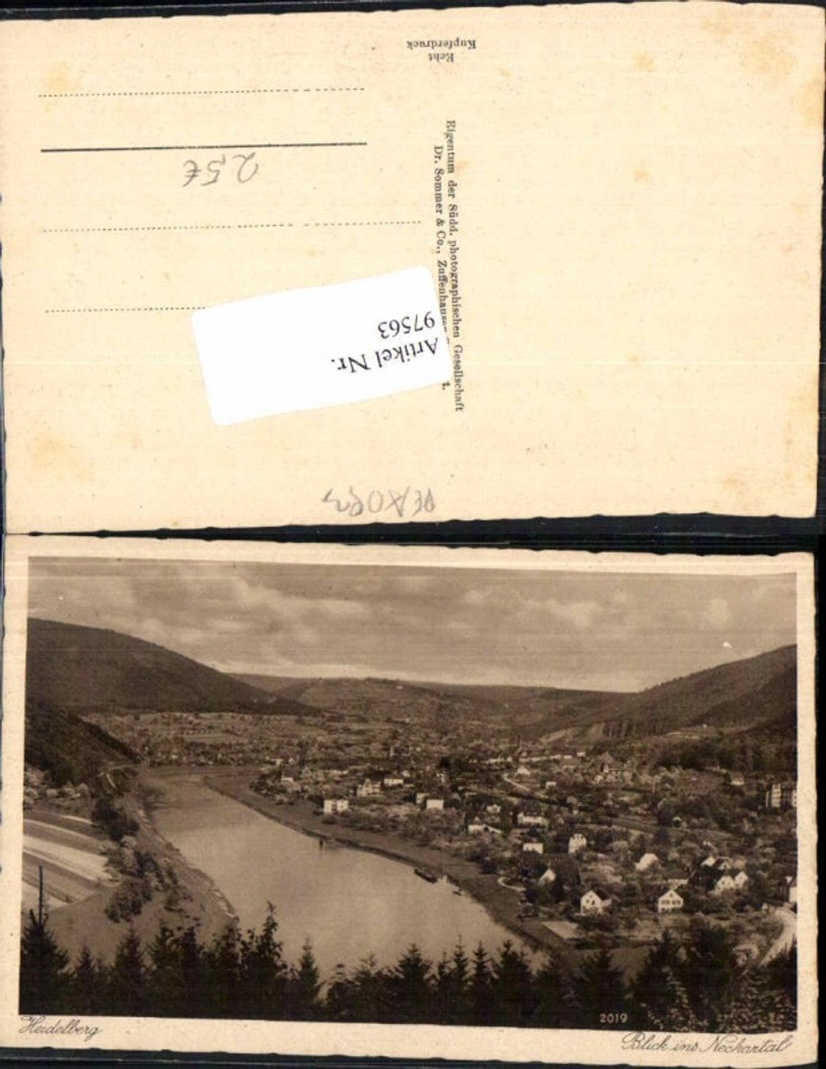 97563,Heidelberg Blick ins Neckartal