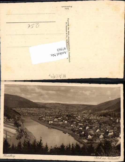 97563,Heidelberg View of the Neckar valley
