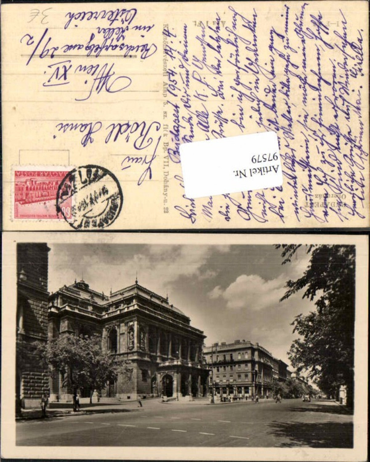 97579,Budapest Operplatz Oper Theater