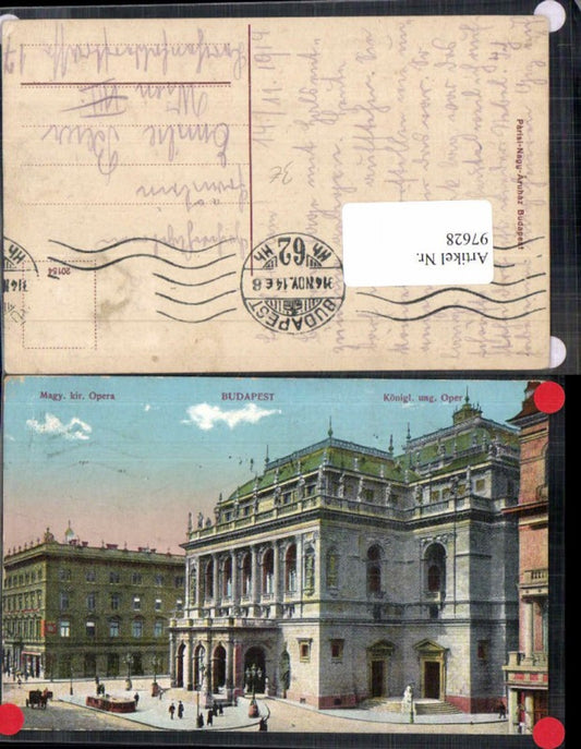 97628,Budapest Kgl. Oper Theater Staatstheater 1914