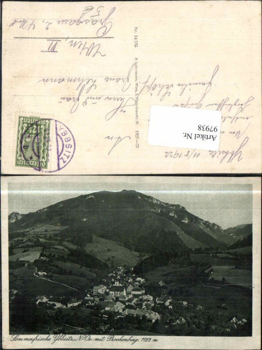 97938,Sommerfrische Ybbsitz m. Prochenberg