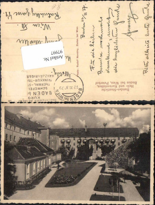 97997,Baden bei Wien Peterhof um 1936