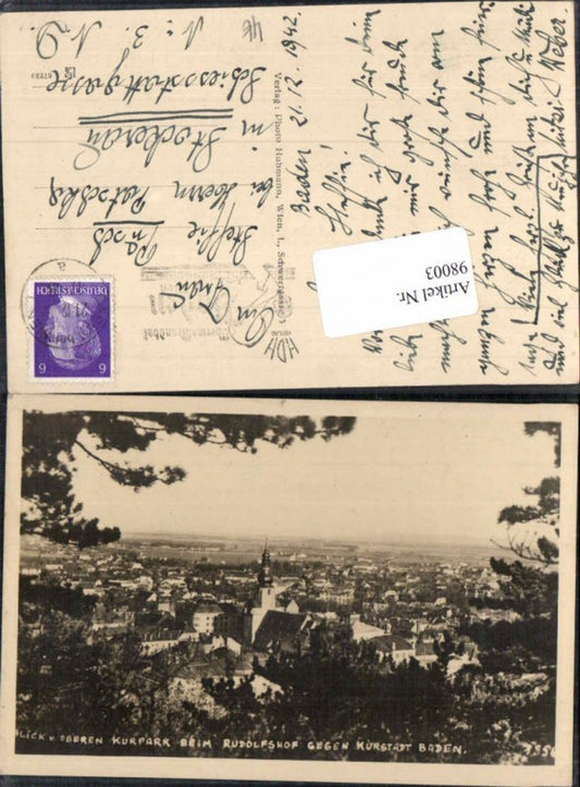 98003,Baden bei Wien Kurpark beim Rudolfshof