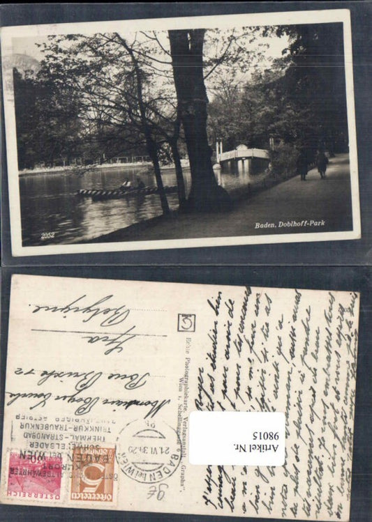 98015,Baden b. Wien Doblhoff Park 1934
