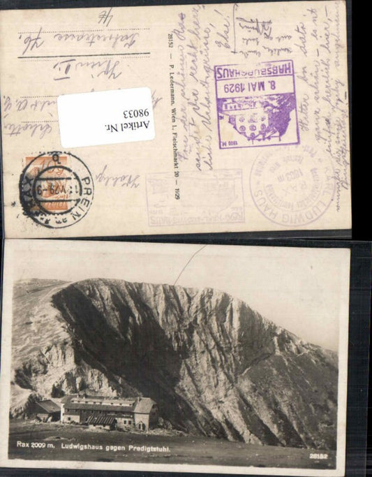 98033,Rax Reichenau Ludwigshaus Predigtstuhl