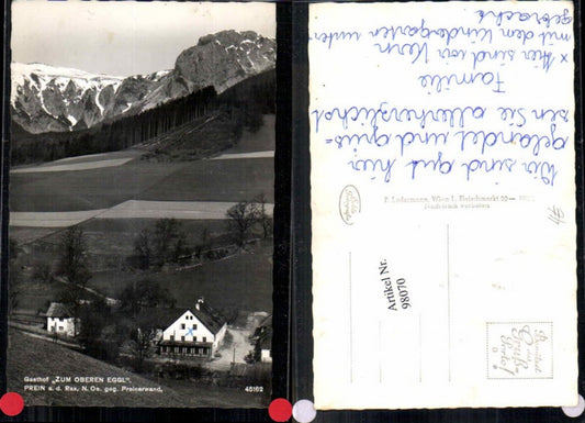 98070,Gasthaus Oberen Eggl in Prein a.d. Rax
