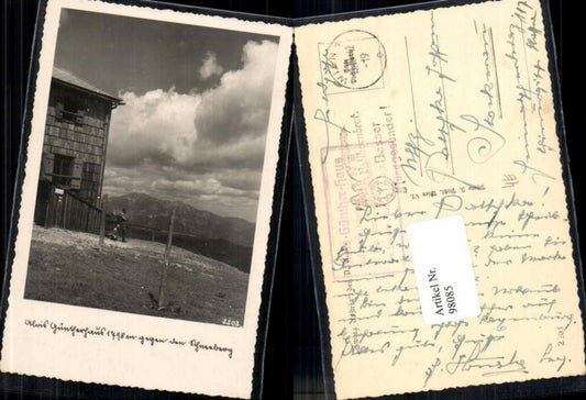 98085,Alois Güntherhaus bei Puchberg gegen Schneeberg Feldpost