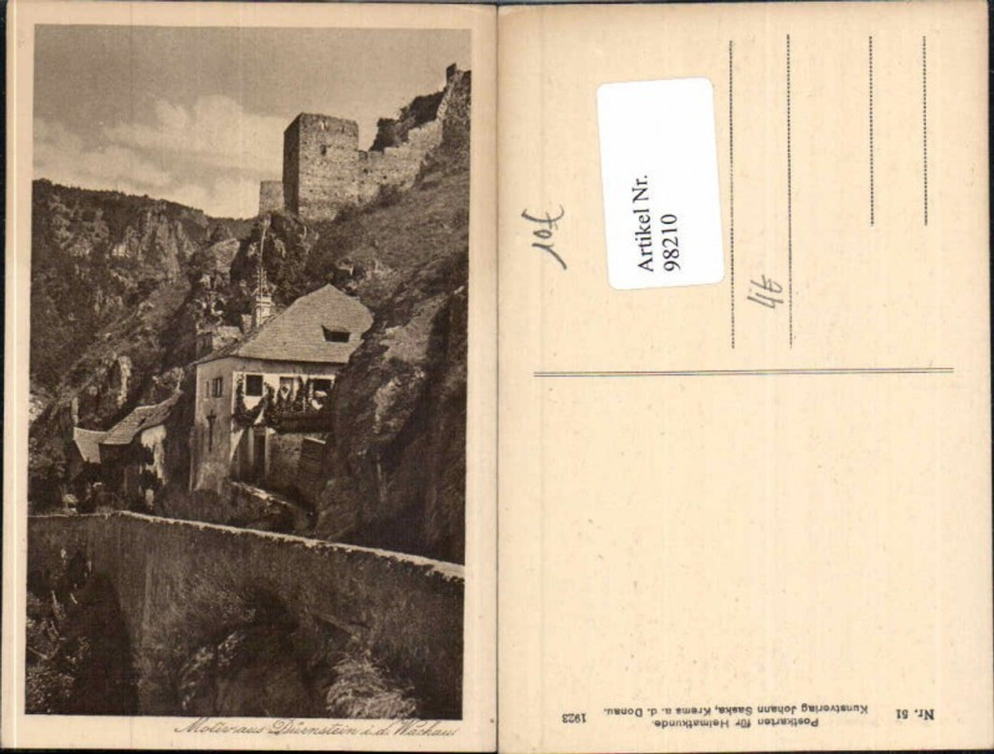 98210,Motiv aus Dürnstein a.d. Donau wachau