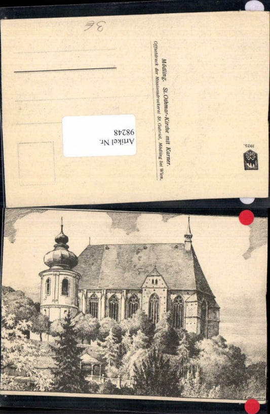 98248,Mödling St Othmar Kirche E. Sander sign.
