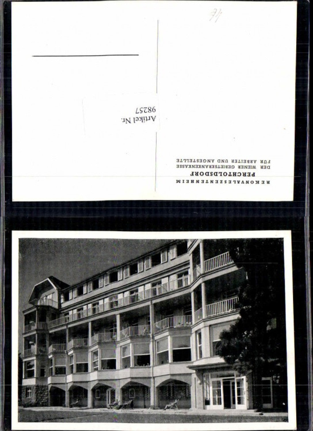 98257, Perchtoldsdorf Home Front view 1950