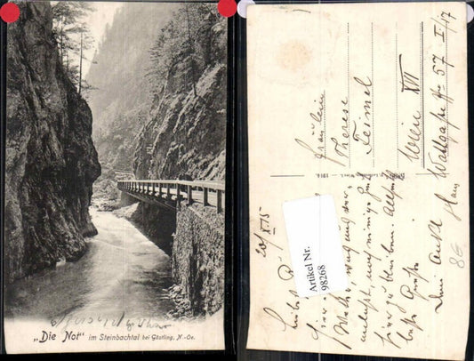 98268,Die Noth bei Göstling Steinbachtal 1914