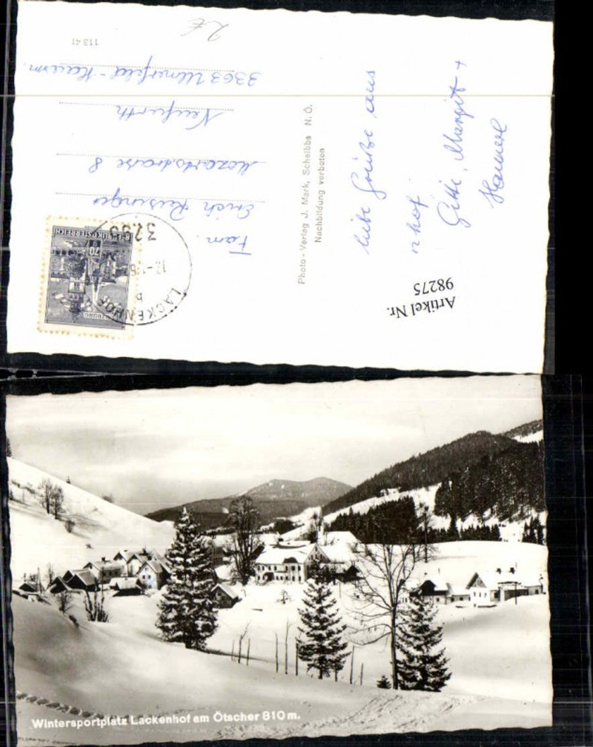 98275,Lackenhof am Ötscher Totale m. Häuser