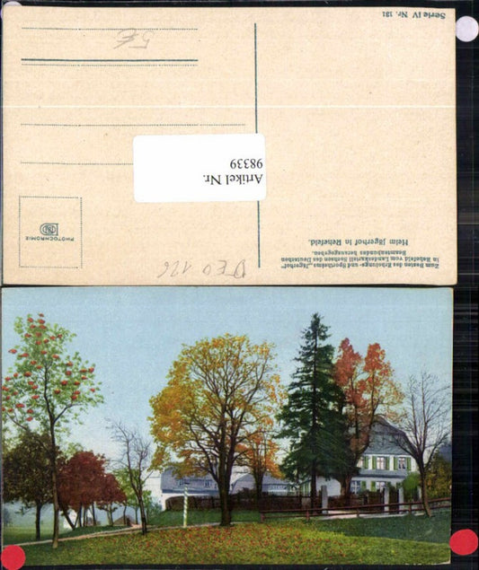 98339,Photochromie 4-131 Jägerhof b. Rehefeld Zaunhaus Altenberg