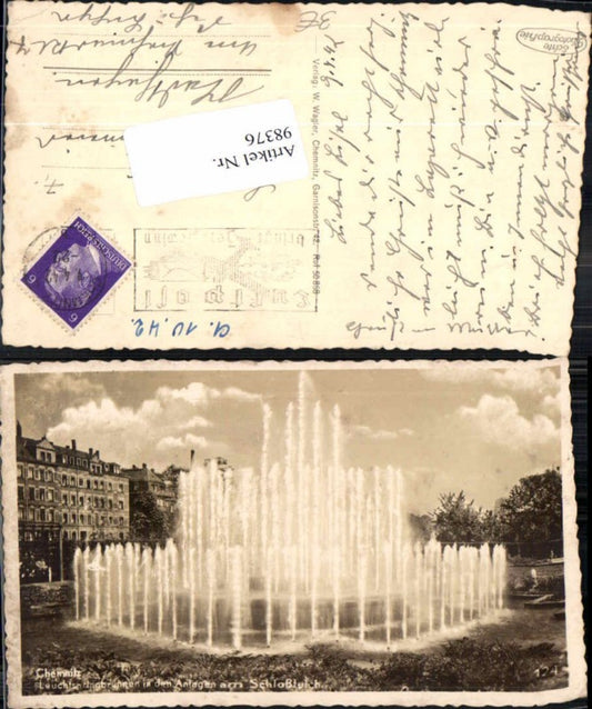 98376,Chemnitz Leuchtspringbrunnen Brunnen Springbrunnen
