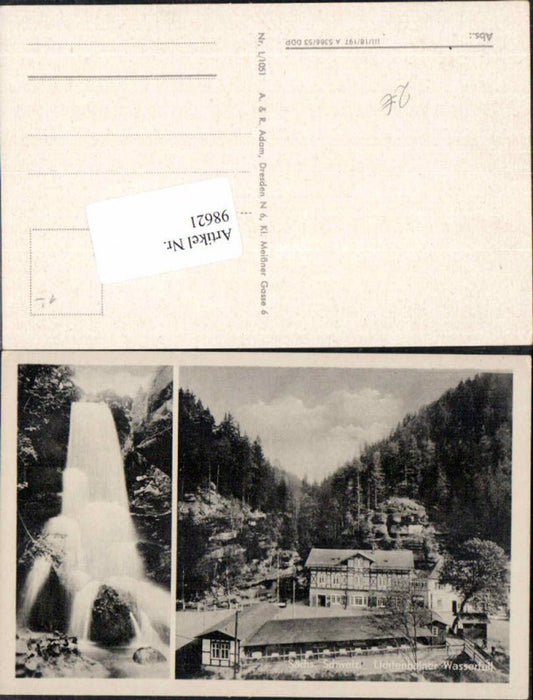 98621,Lichtenhain Wasserfall Sächsiche Schweiz Kirnitzschtal