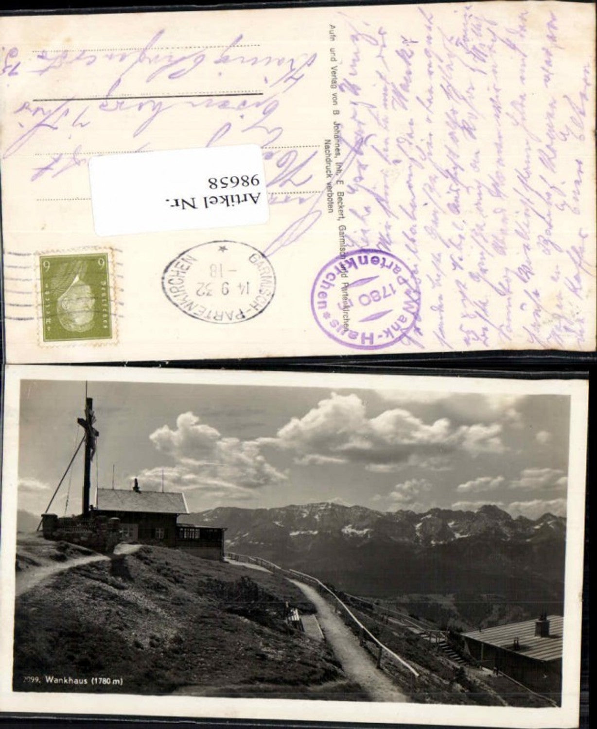 98658,Wankhaus bei Partenkirchen Garmisch