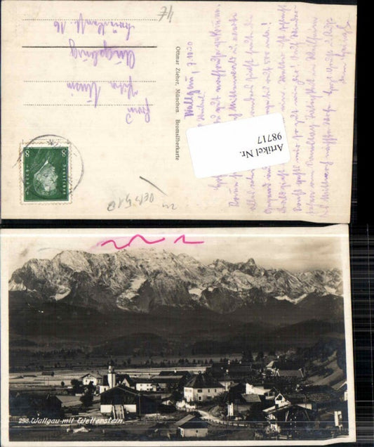 98717,Wallgau m. Wetterstein 1930