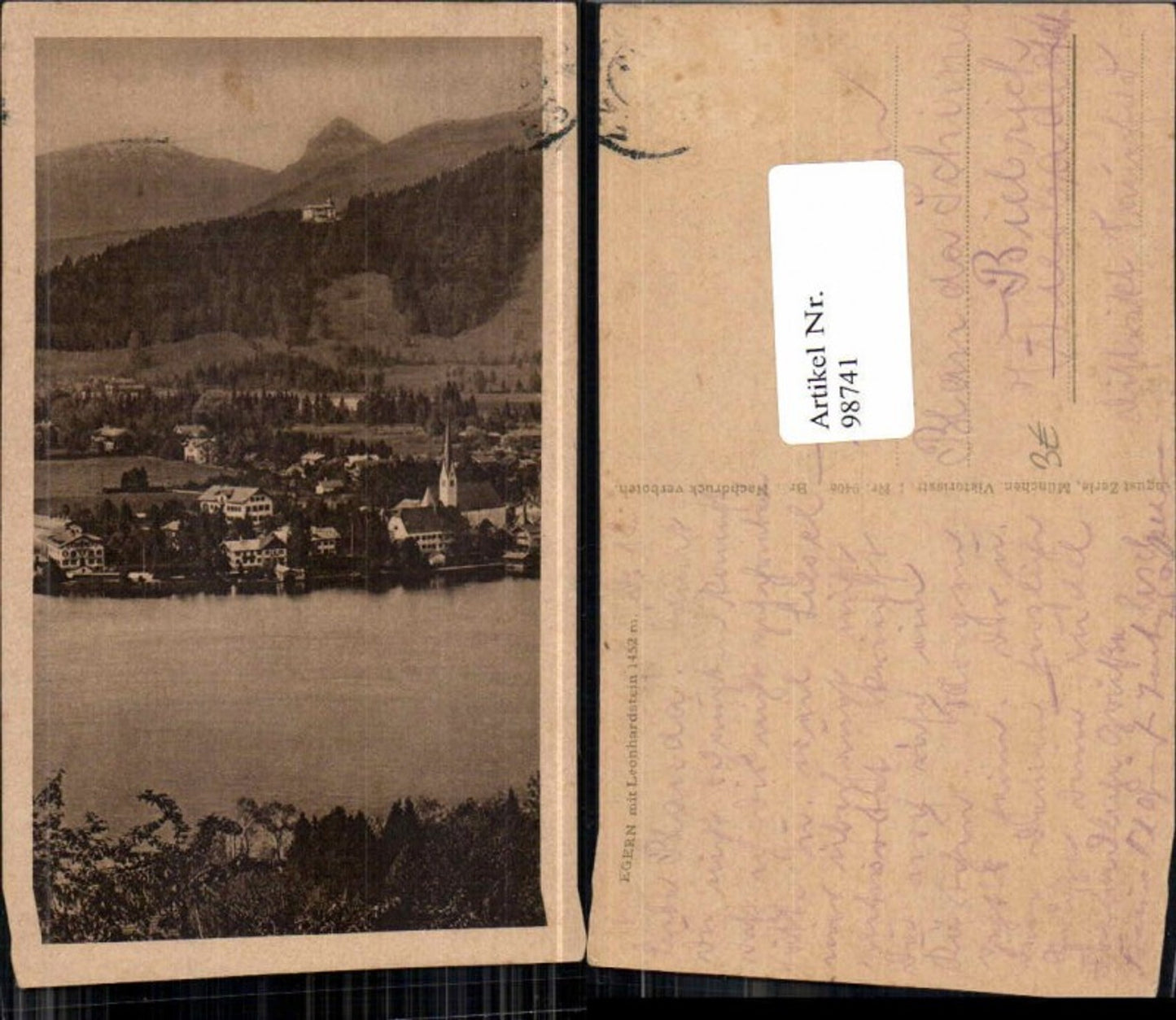 98741, Egern am Tegernsee Rottach 1925