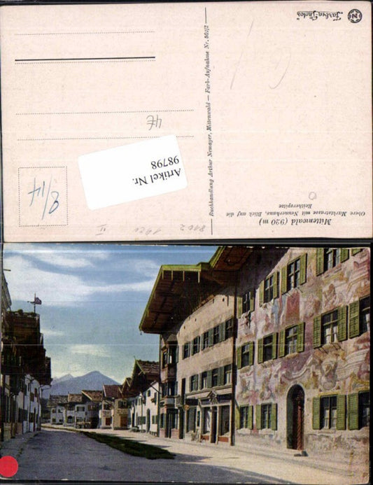 98798,Mittenwald Obere Marktstrasse 1920