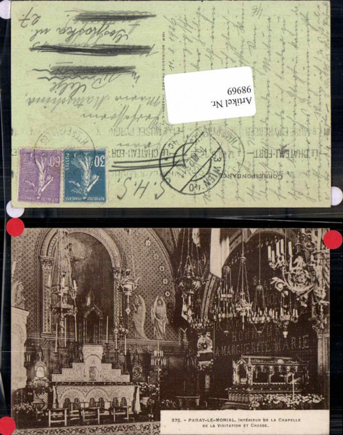 98969,Paray le monial Interieur de chapelle