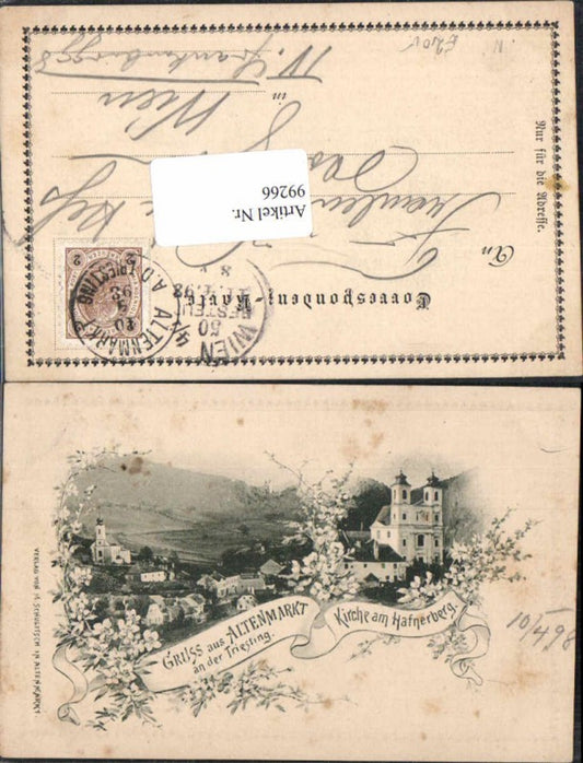 99266,Gruss aus Altenmarkt a.d. Triesting Hafnerberg 1898