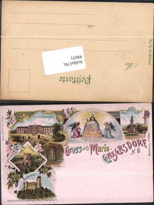 99631,Litho Gruss aus Maria Enzersdorf Liechtenstein Mödling