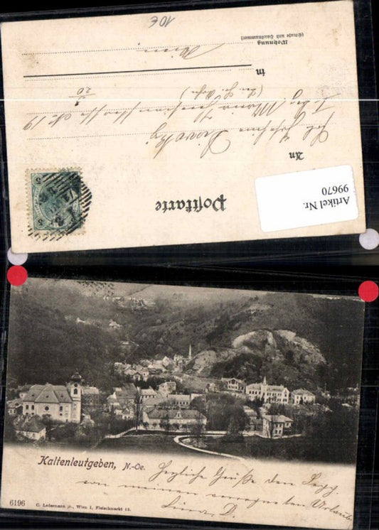 99670,Kaltenleutgeben 1900 Partie zum Ort