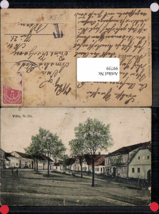 99759,Vitis Marktplatz Häuser 1920