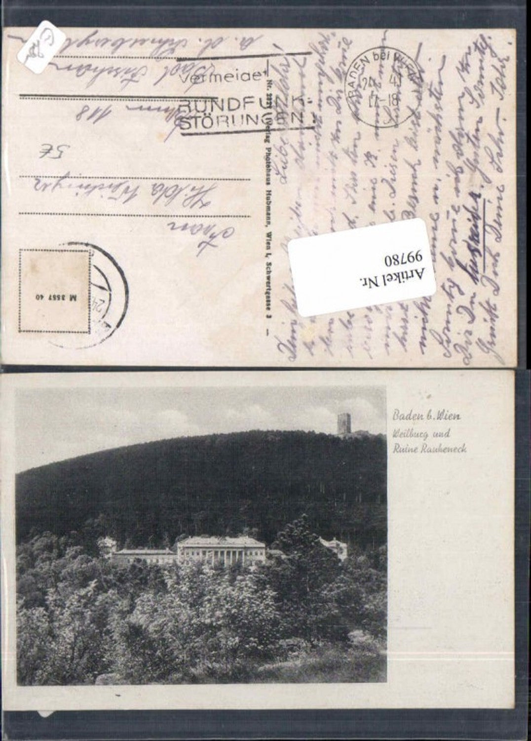 99780,Baden b. Wien Weilburg Rauheneck