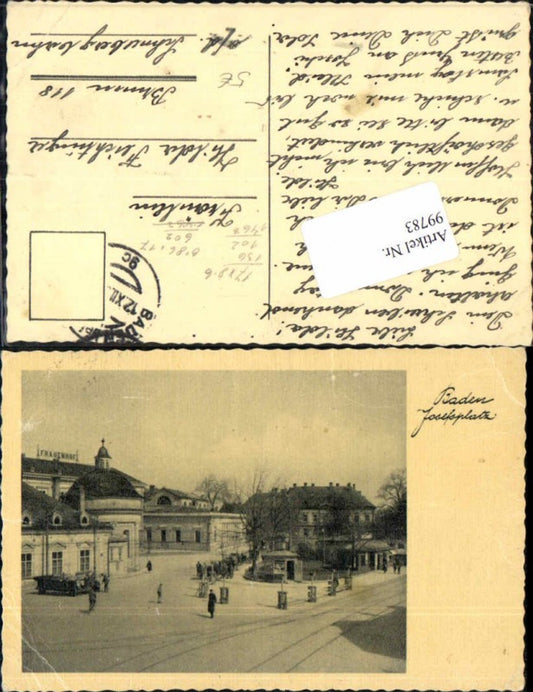 99783,Baden b. Wien Josefsplatz Frauenhof