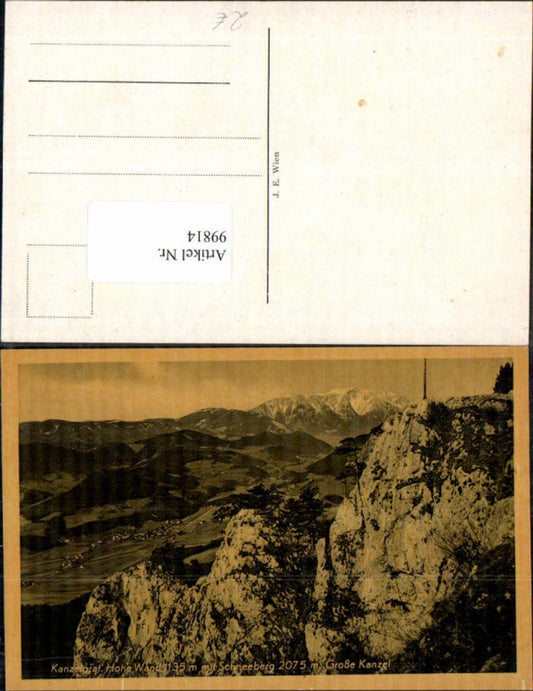 99814,Hohe Wand Stollhof Kanzelgrat