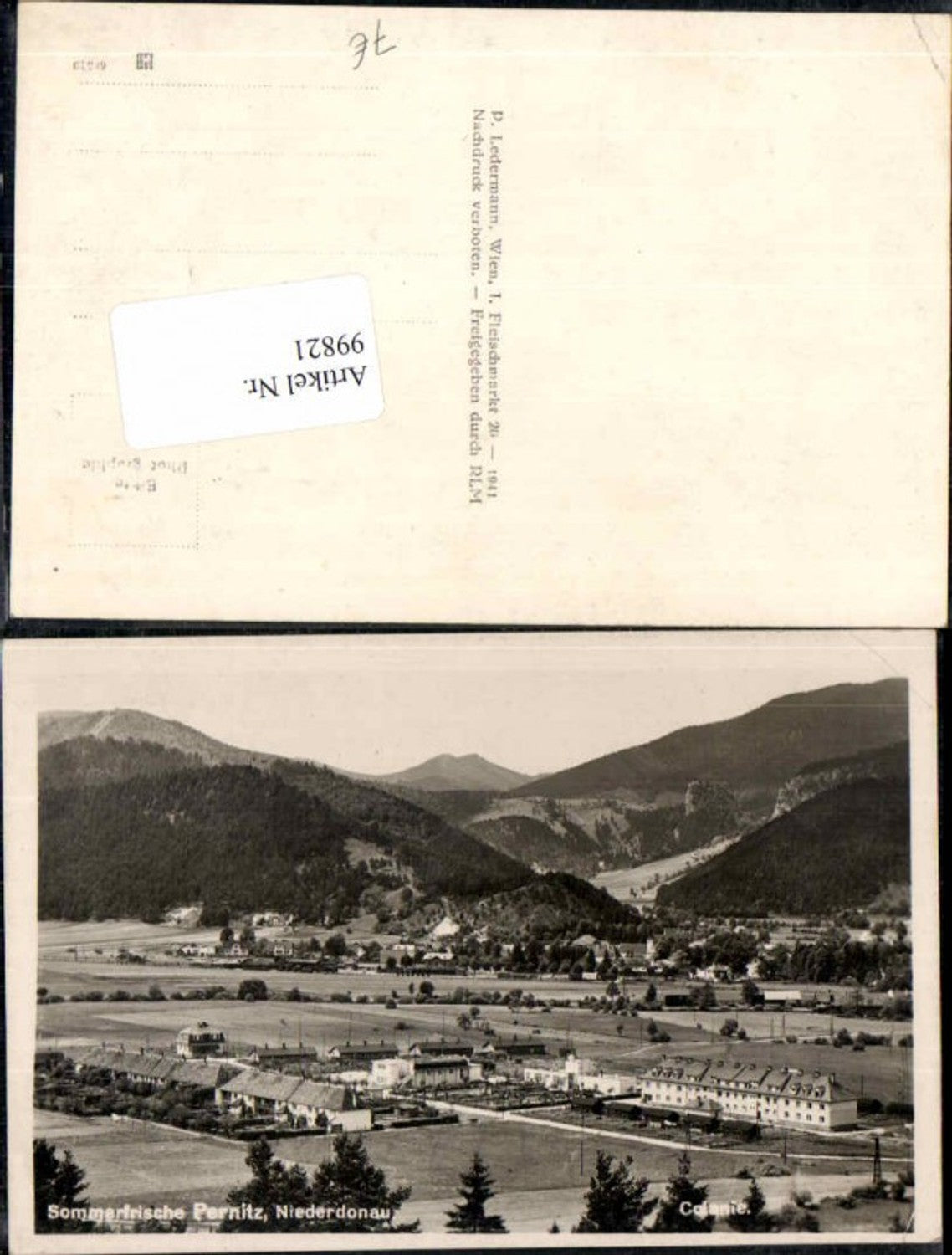 99821,Sommerfrische Pernitz Wohnhäuser 1941