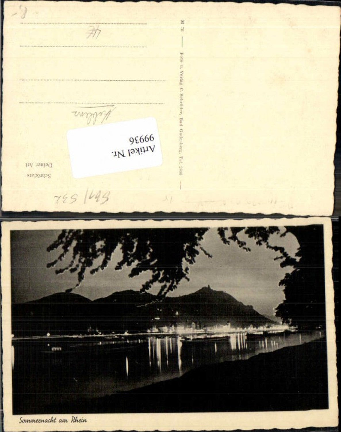 99936,Sommernacht am Rhein b Koblenz