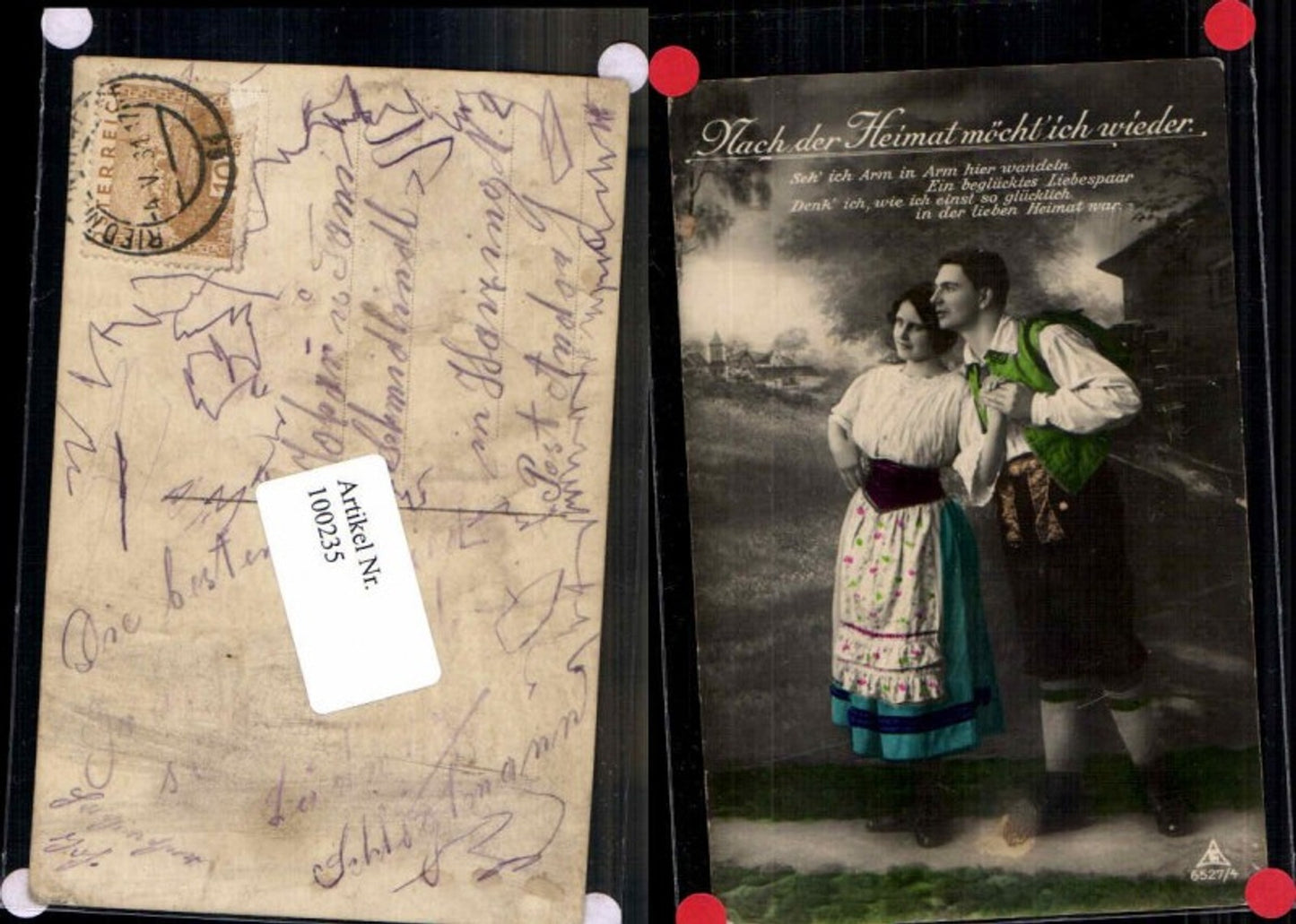 100235,Photochemie Wasserrad Wassermühle coloriert