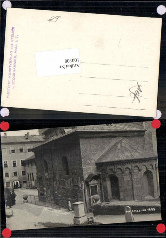 100508,Salzburg Fotokarte Partie aus der Stadt