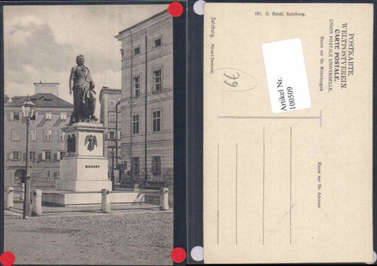 100509,Salzburg Mozart Denkmal 1905