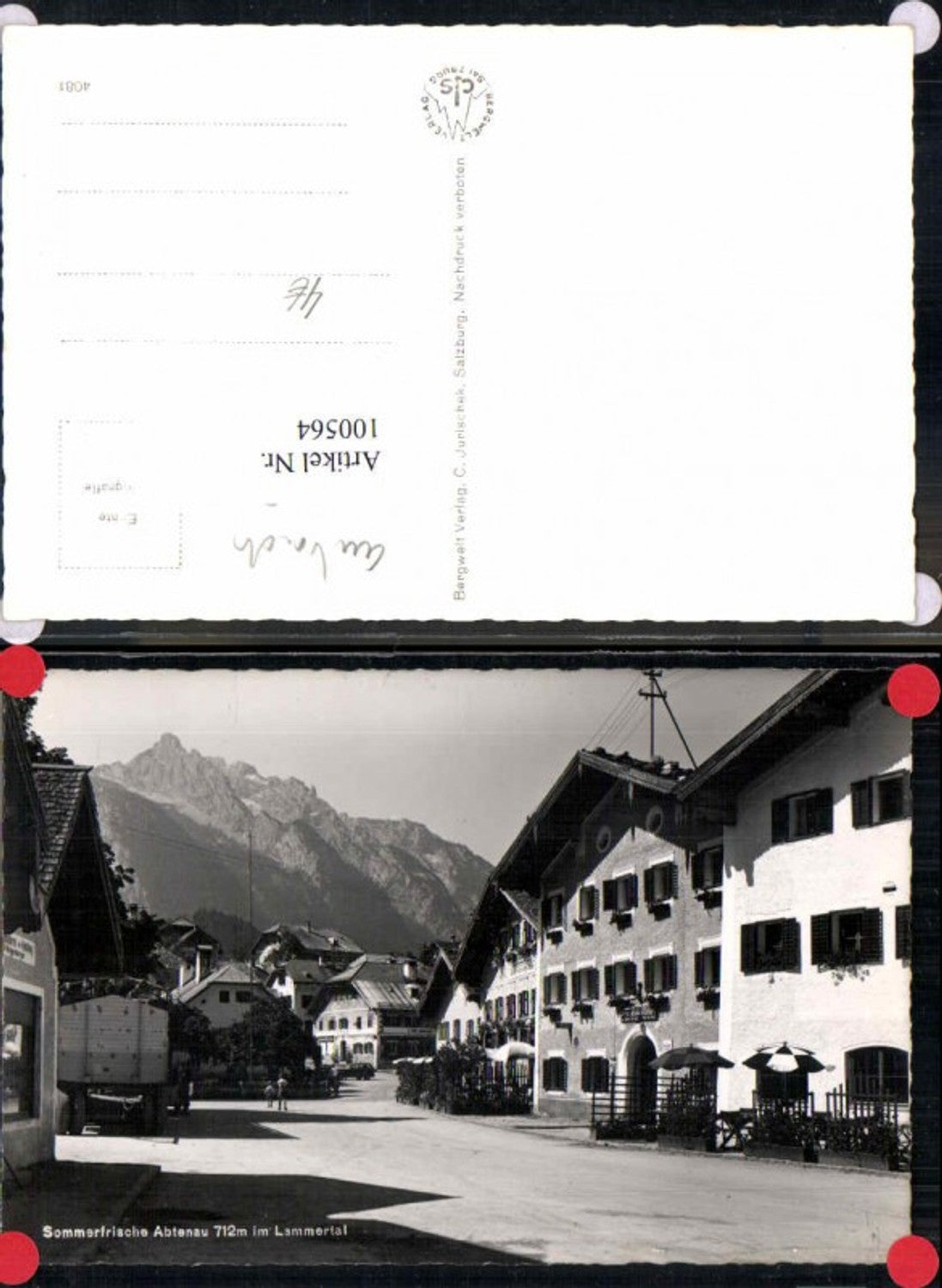 100564,Abtenau Strassenpartie Gasthaus