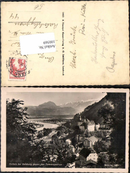 100569,Hallein b. Salzburg Ortsansicht