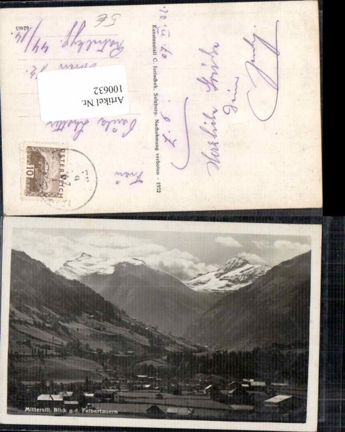 100632, Mittersill View towards Felbertauern