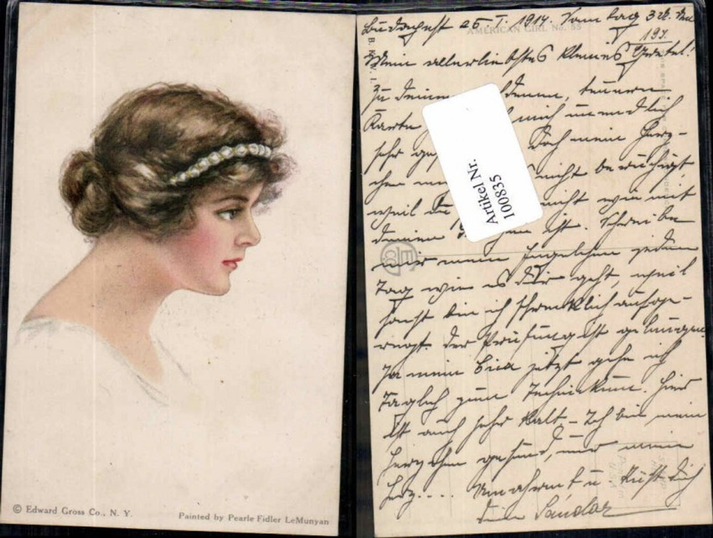 100835,Pearle Fidler Lemunyan Edwardian Girl Frau