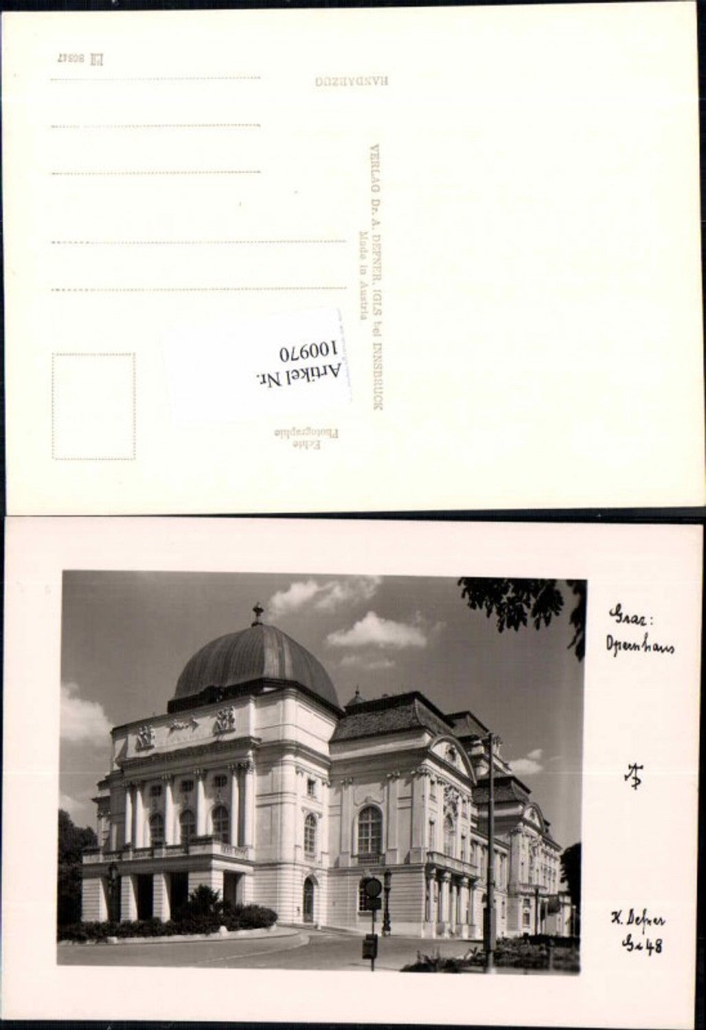 100970,Dr. Defner Igls Nr Gr 48 Graz Oper Opernhaus