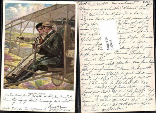 100996,M. Munk Vienne 742 Love on Wings Clarence Underwood