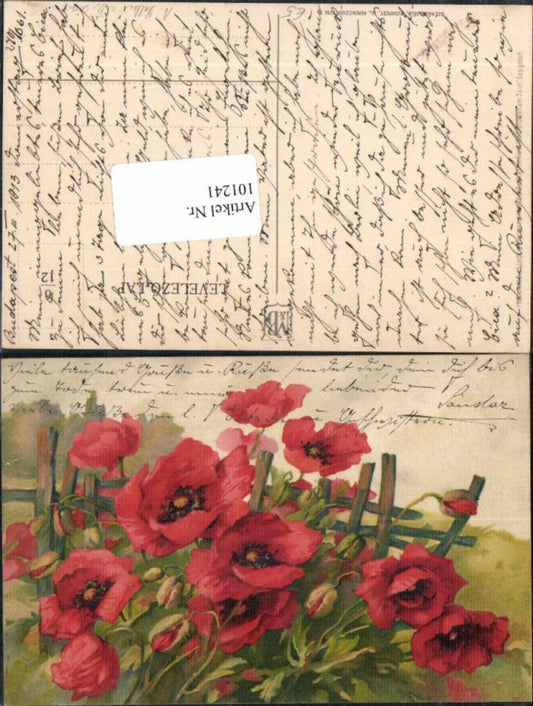 101241, Meissner &amp; Buch 1898 Flowers on the Fence