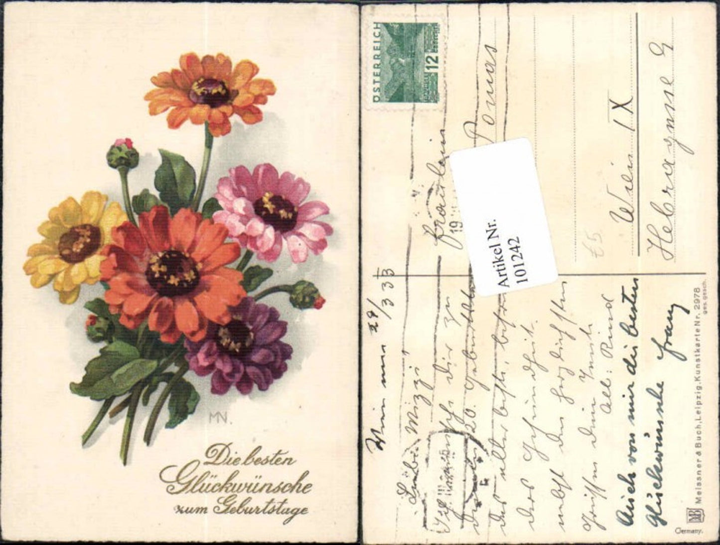 101242, Meissner &amp; Buch 2978 Flowers