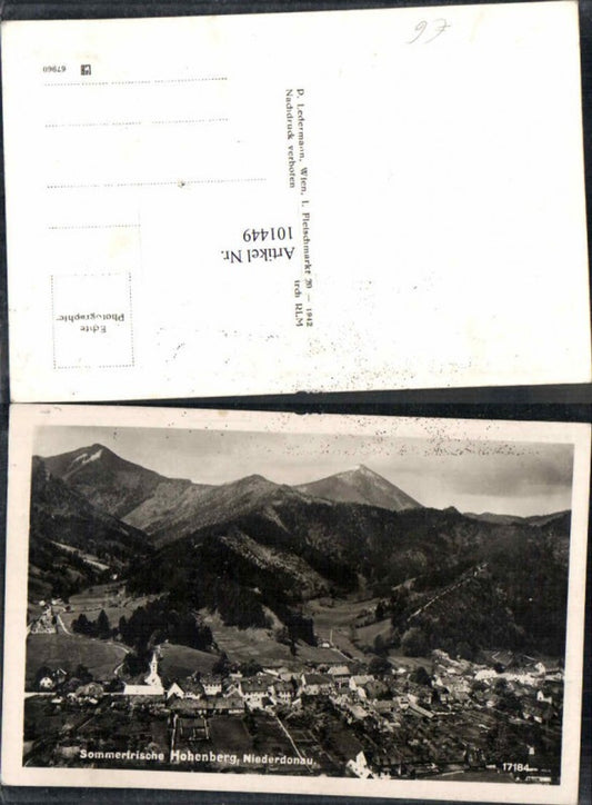 101449,Sommerfrische Hohenberg Niederdonau