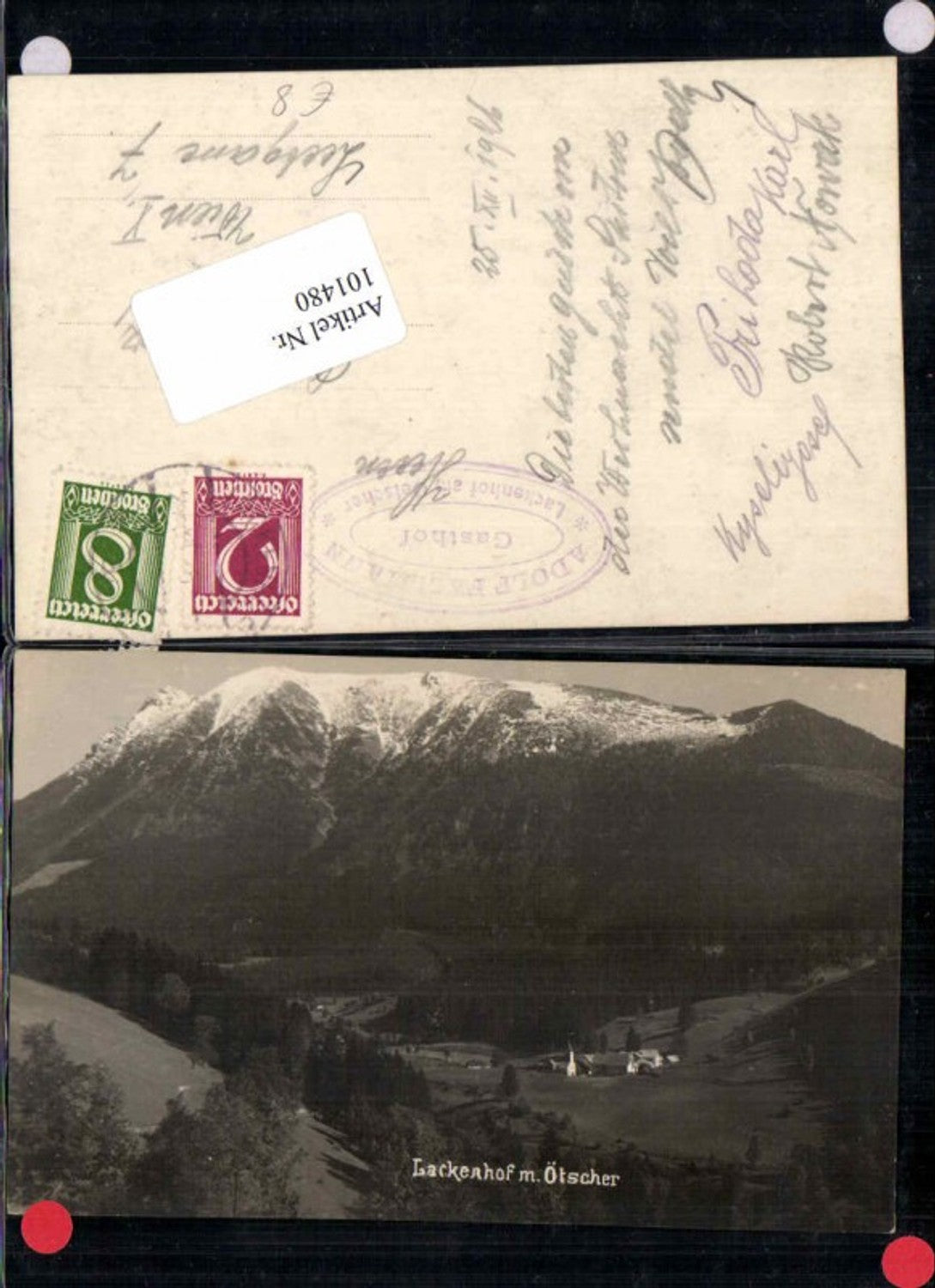 101480,FotoAK Lackenhof am Ötscher 1920