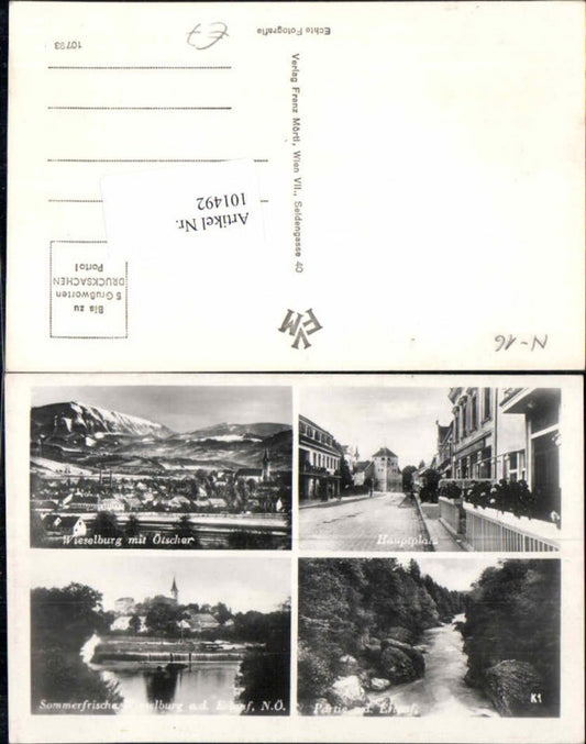 101492,Wieselburg a.d. Erlauf Hauptplatz 1940