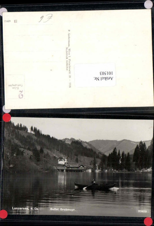 101503,Lunzersee bei Lunz am See Boot Buffet Grubmayr 1936