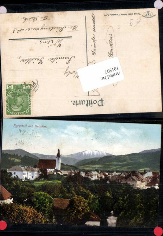 101507,Purgstall m. Ötscher Tolle Ortsansicht 1910
